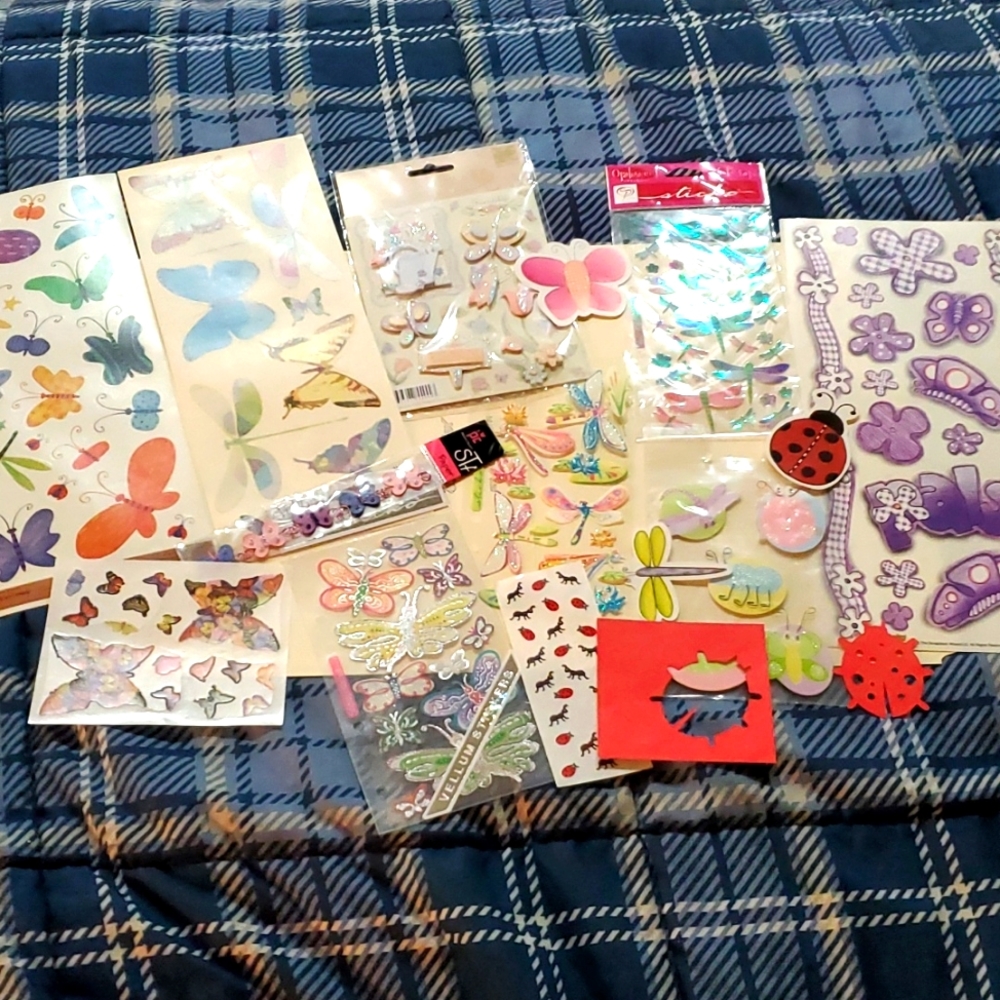 💥Sticker Bundle Lot Stickers Butterflies Ants Ladybugs Bugs